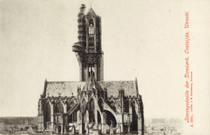 3006 Gezicht op de Domkerk en -toren te Utrecht uit het oosten.